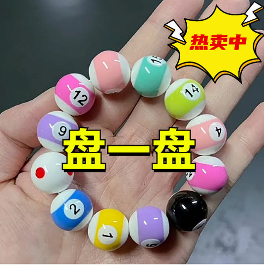 Handmade Geometric Round Acrylic Beaded Bracelet Unisex