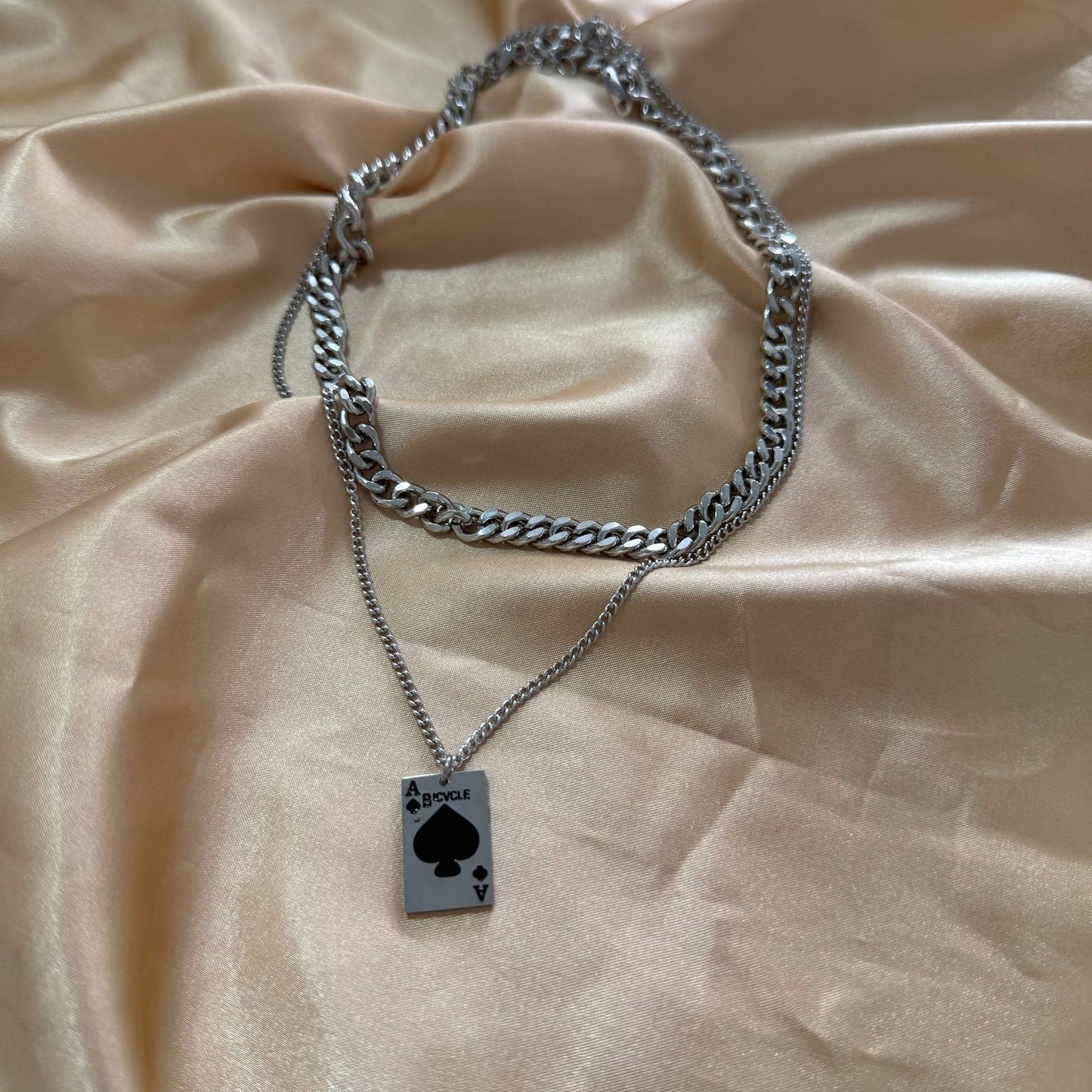 Geometric Gold Plated Titanium Steel Necklace Unisex