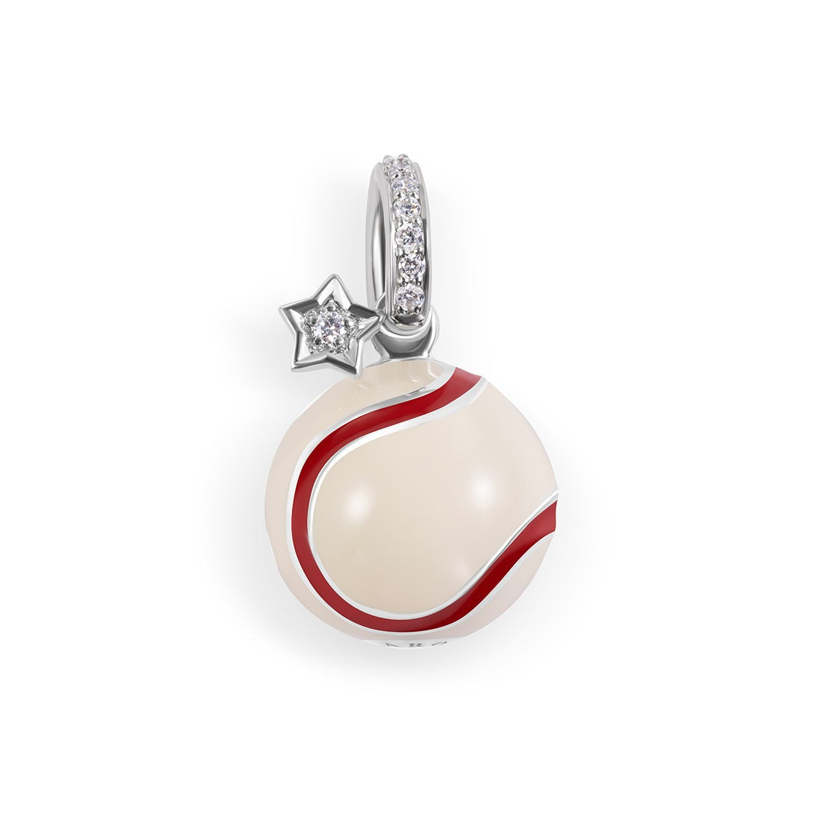 Vintage Sporty Gold Plated Brass Ball Chain with Stainless Steel Cartoon Pendant Charm Bar