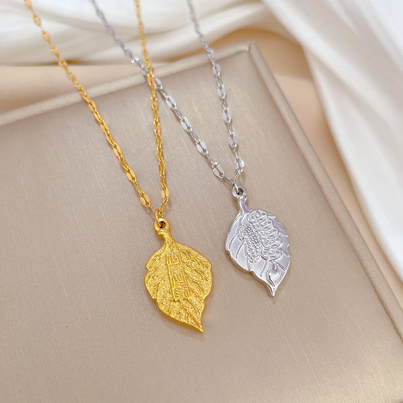Minimalist Geometric Titanium Steel Collar Chain Necklace
