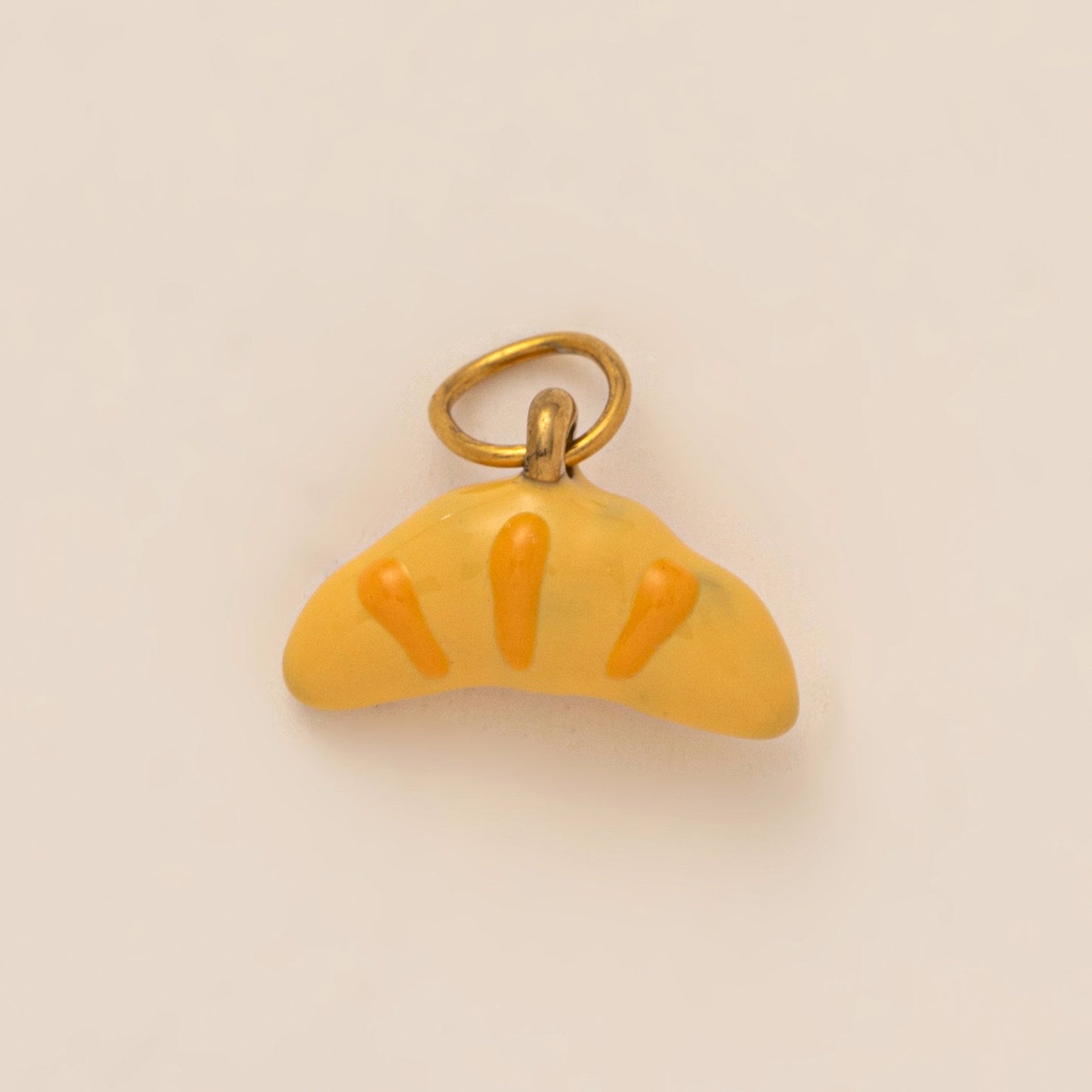 Sweet 18K Gold Plated Stainless Steel Fruit Charm Bar Strawberry Avocado Orange Pendant Accessories