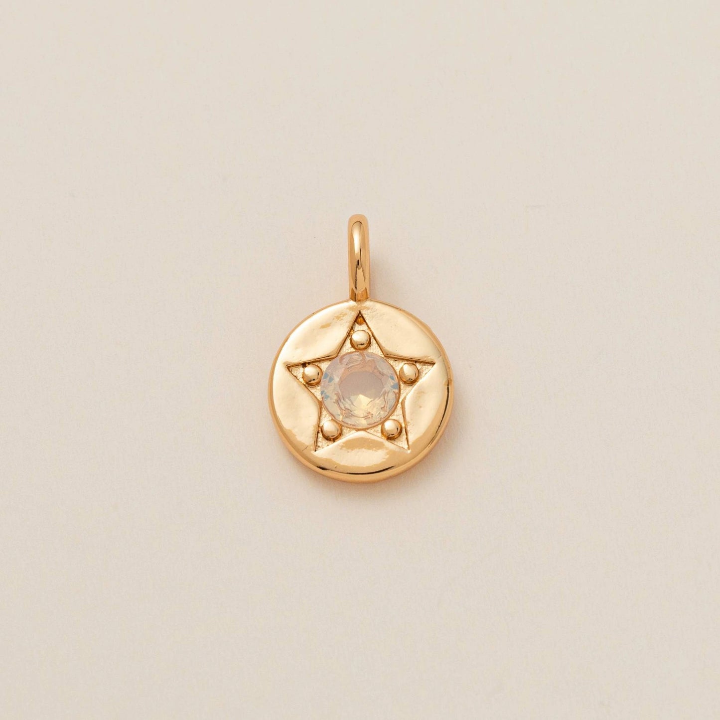 Vintage Geometric Stainless Steel 18K Gold PVD Plated DIY Charm Bar Necklace with 12 Birthstones