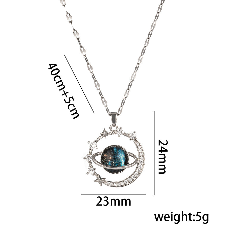Collar con colgante minimalista de nudo de lazo de acero de titanio para mujer con cadena de serpiente chapada