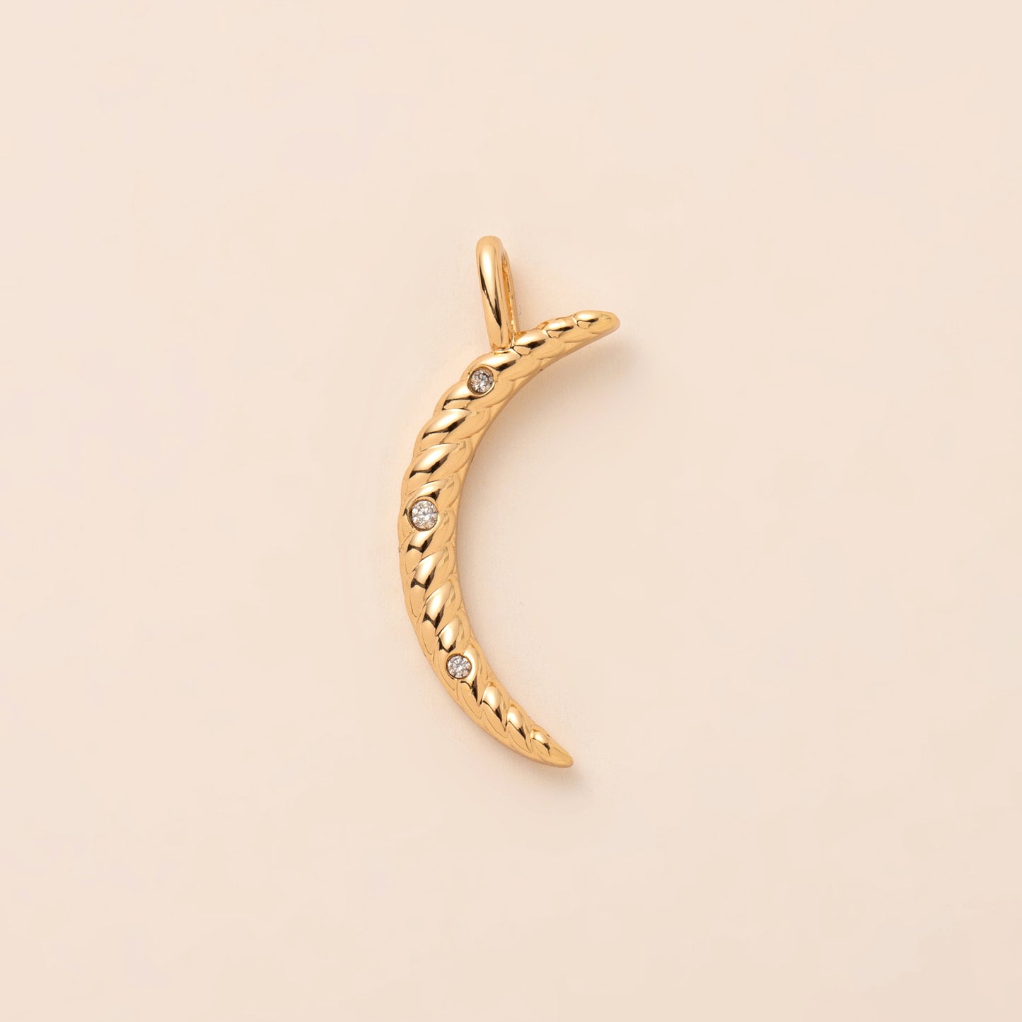 Minimalist Brass Cross Pendant with Cubic Zirconia Plating Charm Bar