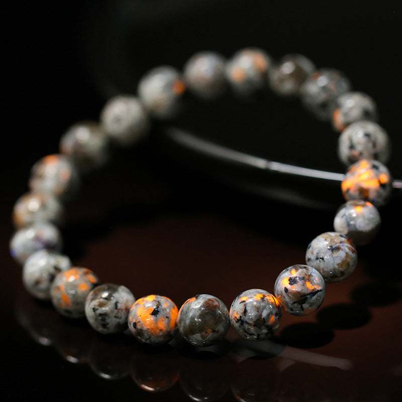 Punk Casual Round Gemstone Bracelet Unisex