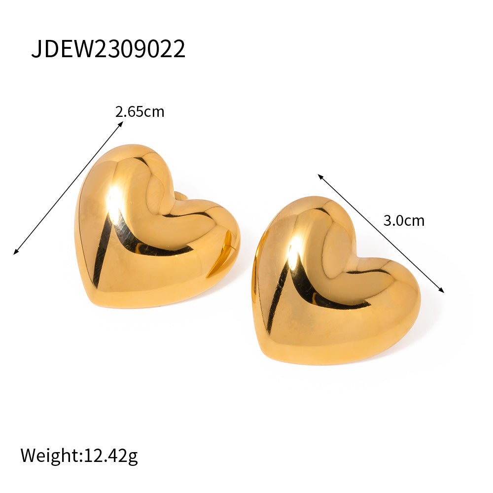 Pendientes Colgantes Minimalistas Geométricos Rectangulares de Acero Inoxidable con Baño de Oro de 18K Vintage para Mujer