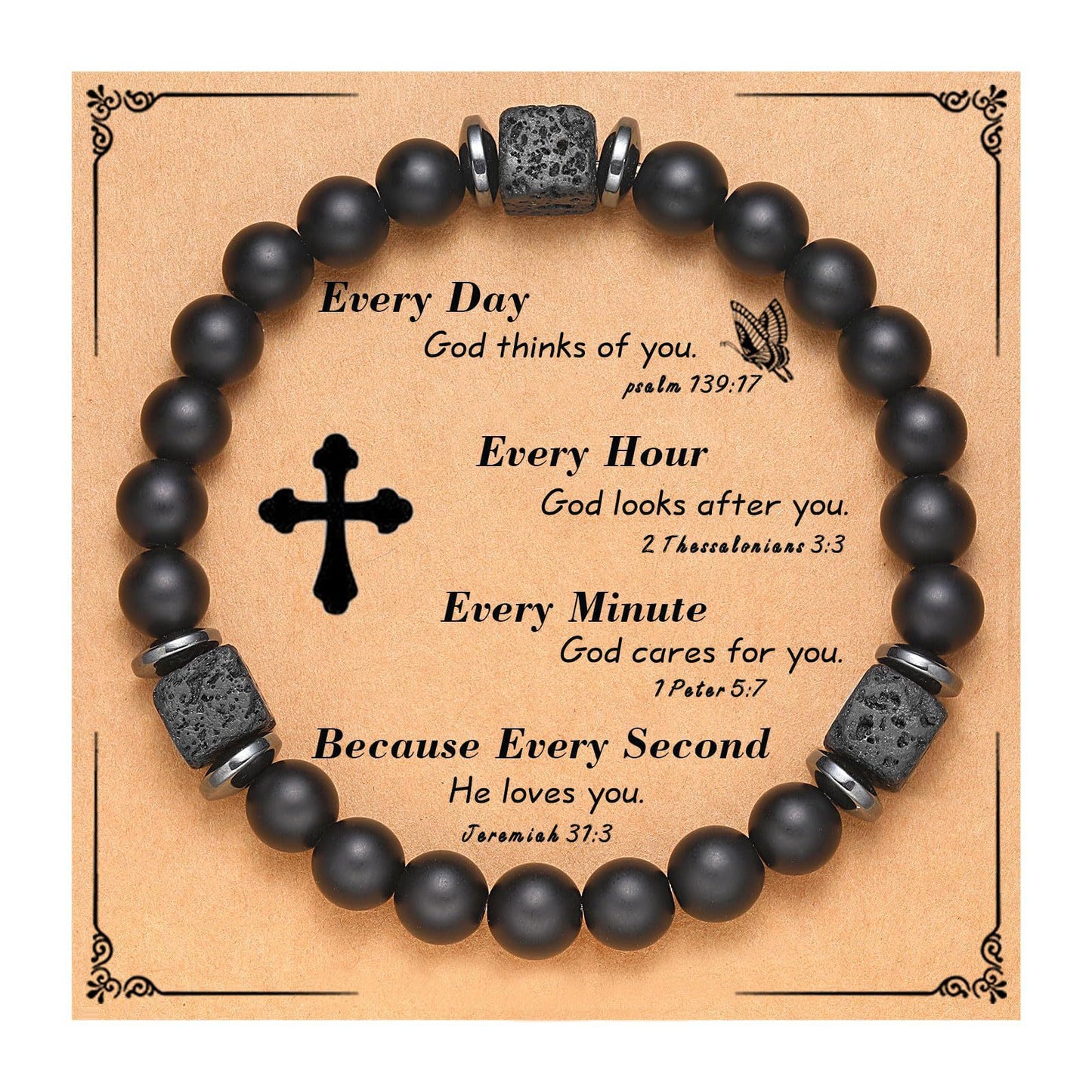Matte Star Agate Bracelet Unisex