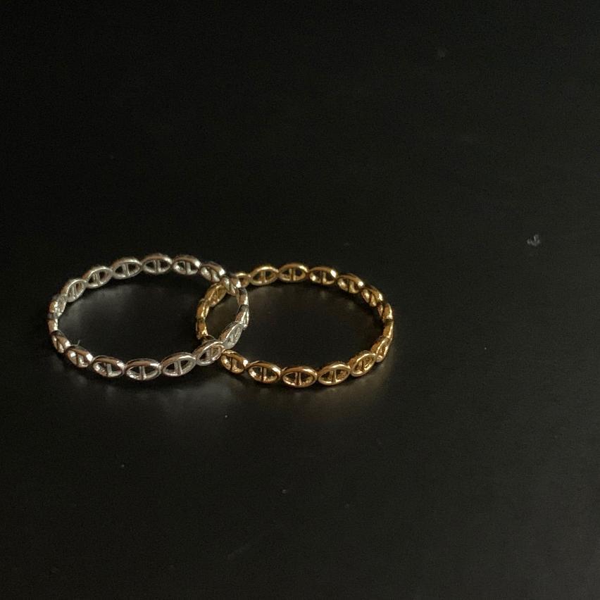 Anello Aperto Rotondo Minimalista Placcato Argento Sterling 925 da Donna