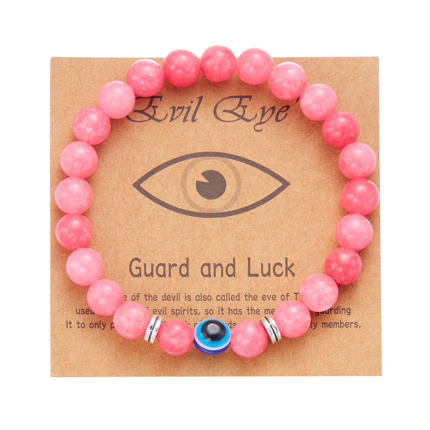 Casual Unisex Evil Eye Beaded Bracelet with Alloy and Resin Glass Beads