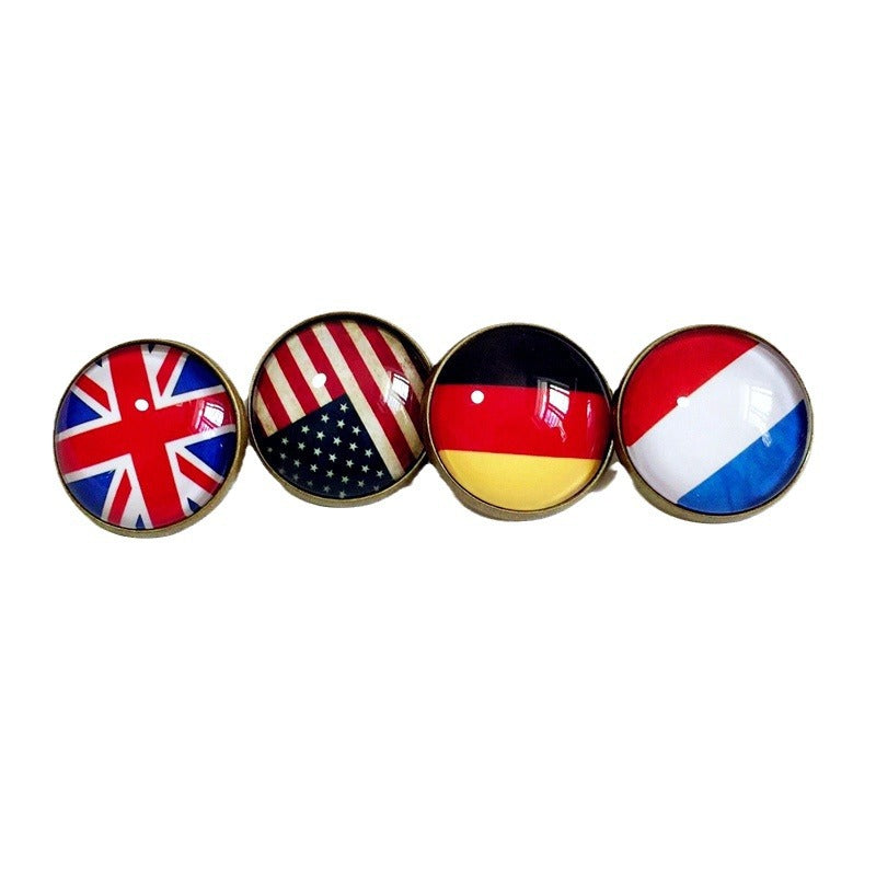 Pin de Solapa de Aleación Esmaltado Personalizado con Diseño de Bandera del Mundo para Hombres y Mujeres