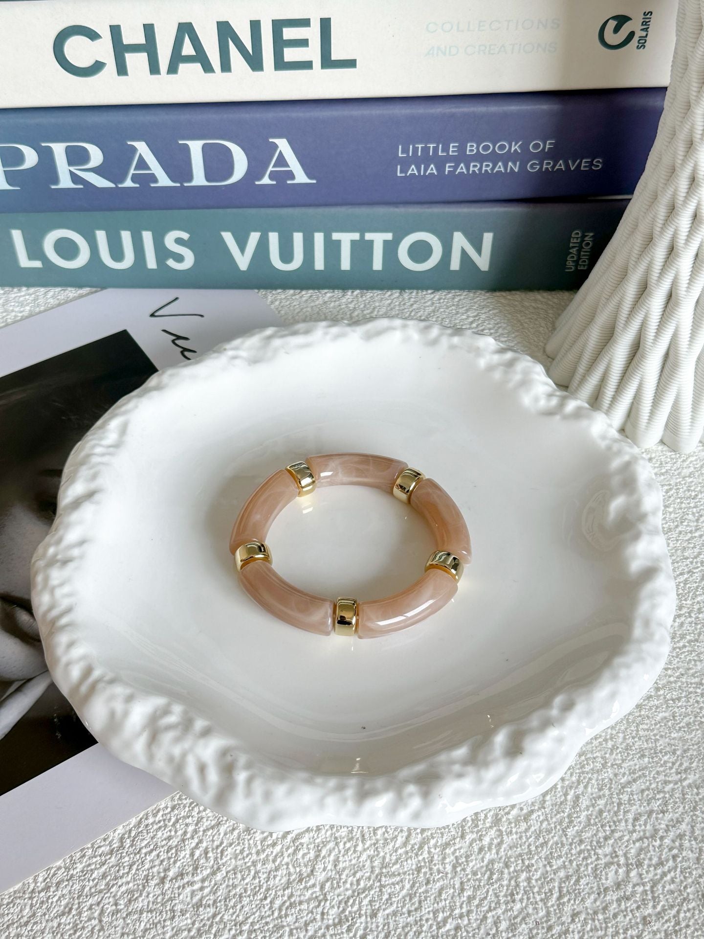 Set di bracciali in lega a strisce quadrate irregolari