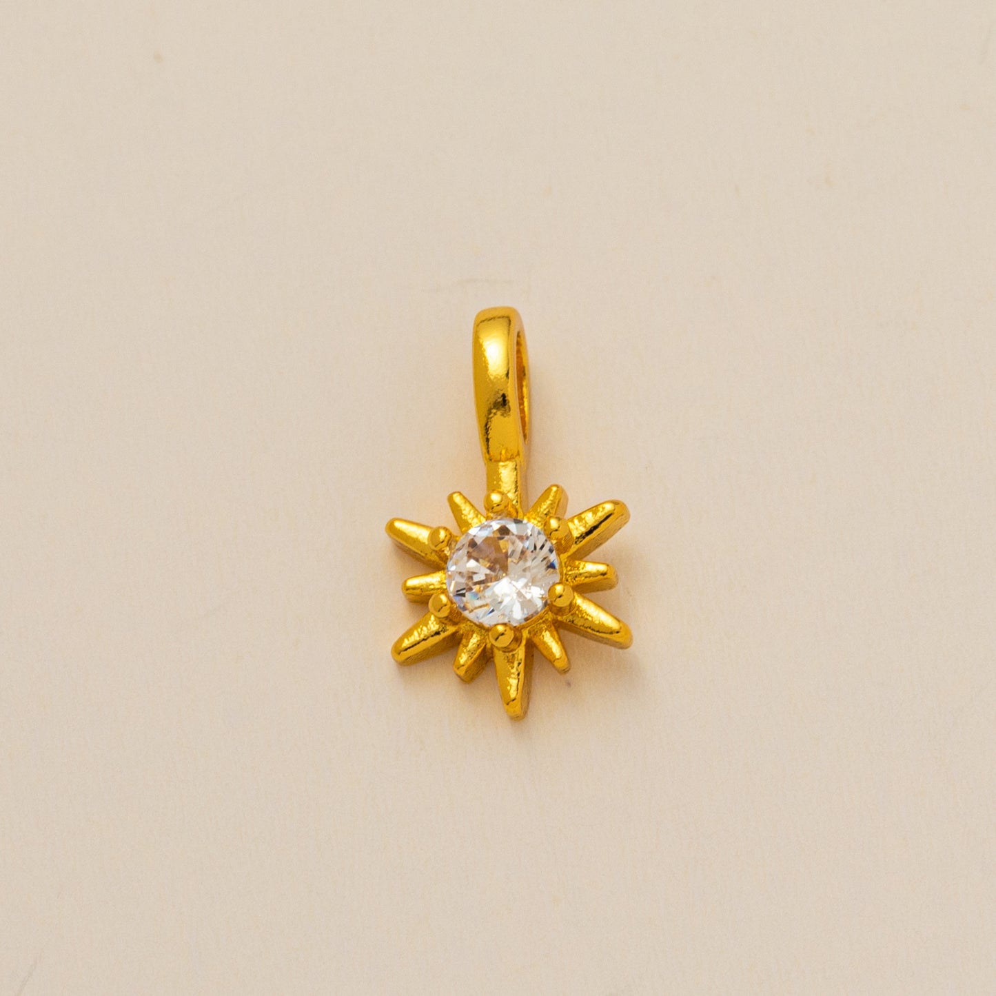 Fashion Plated Brass Moon Star Cross Pendant with Cubic Zirconia DIY Charm Bar Necklace for Unisex