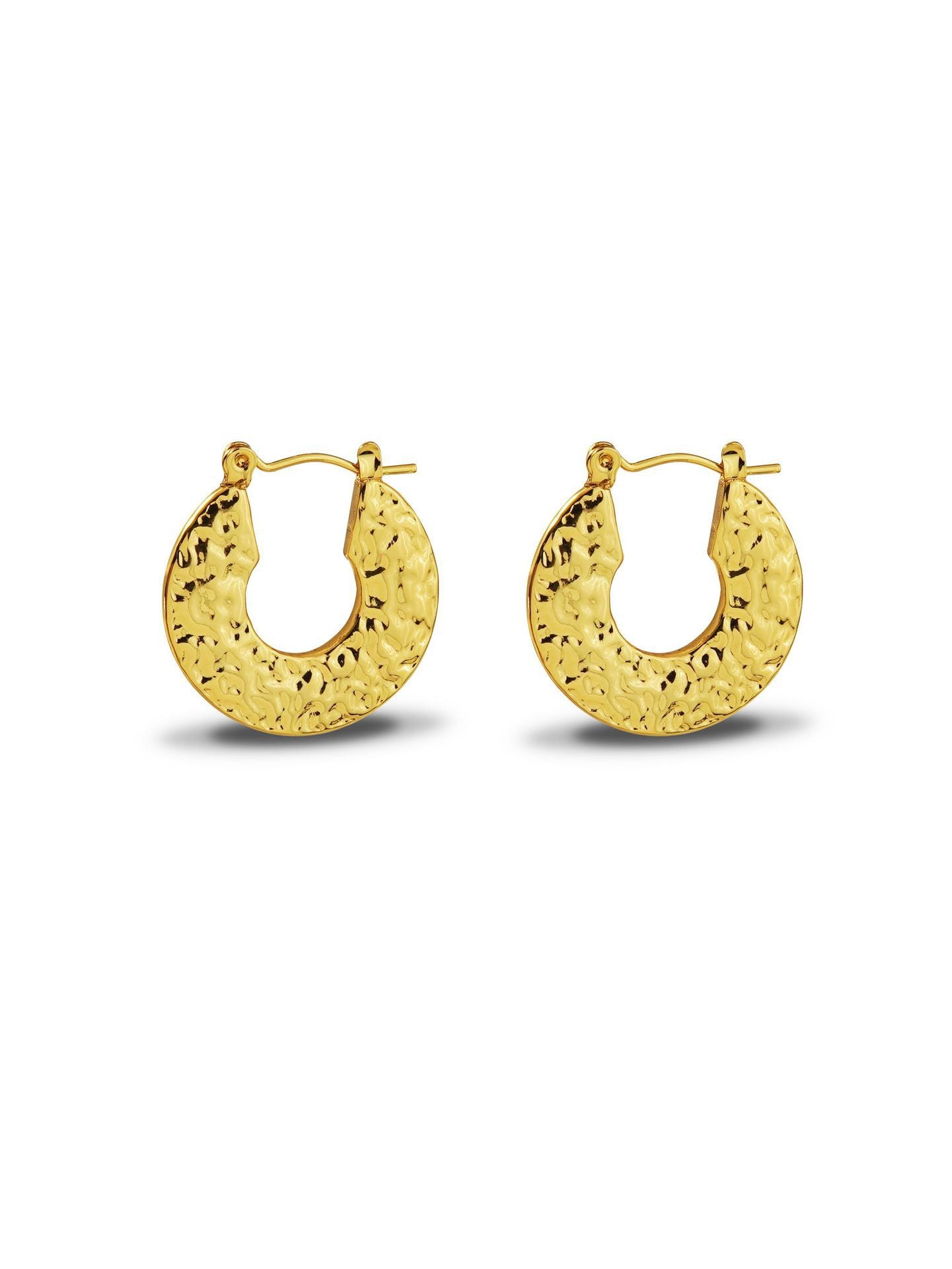 Orecchini da donna placcati in acciaio inossidabile a cuore geometrico elegante