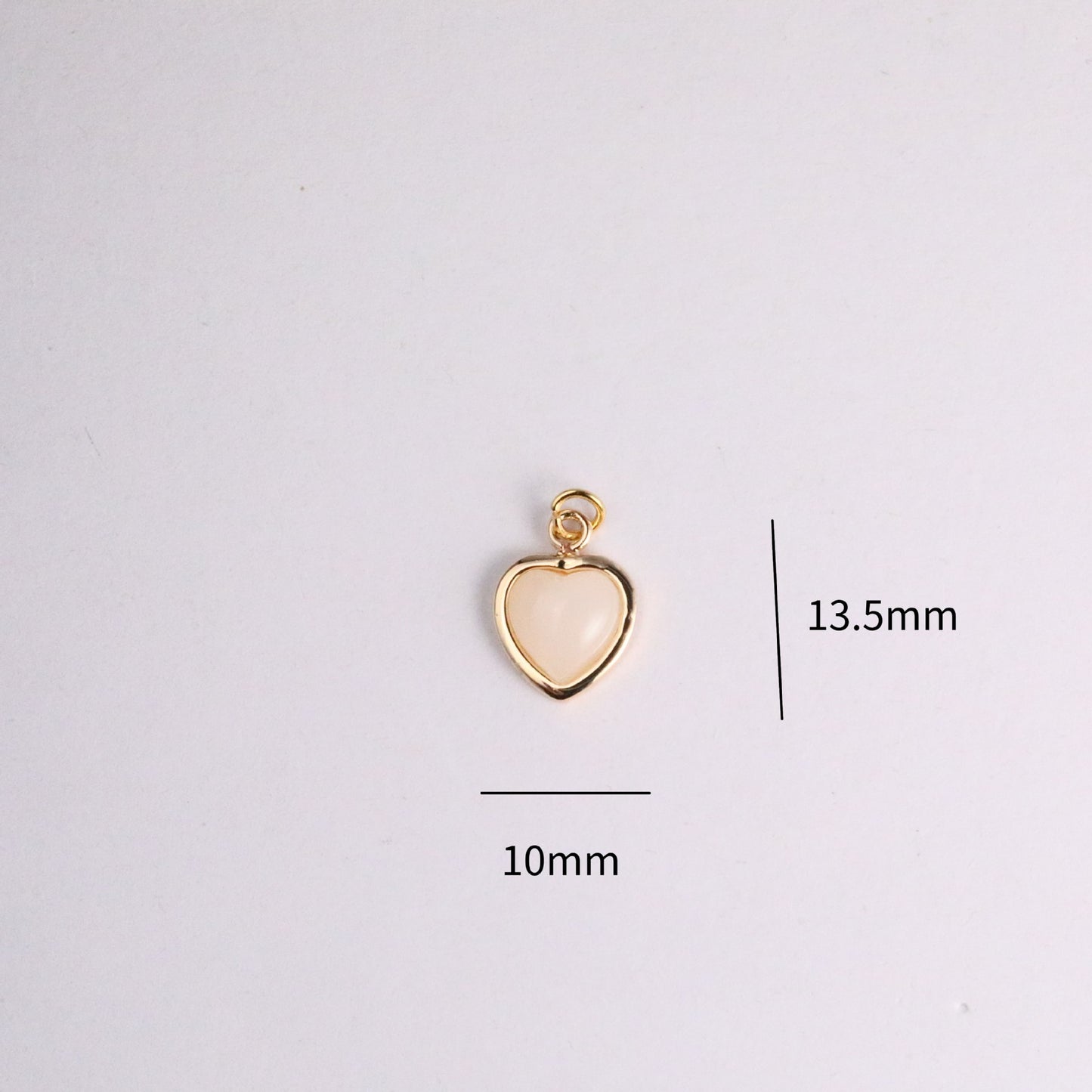 Minimalist 18K Gold Plated Titanium Steel Heart Pearl Rhinestone Charm Bar Necklace for Women