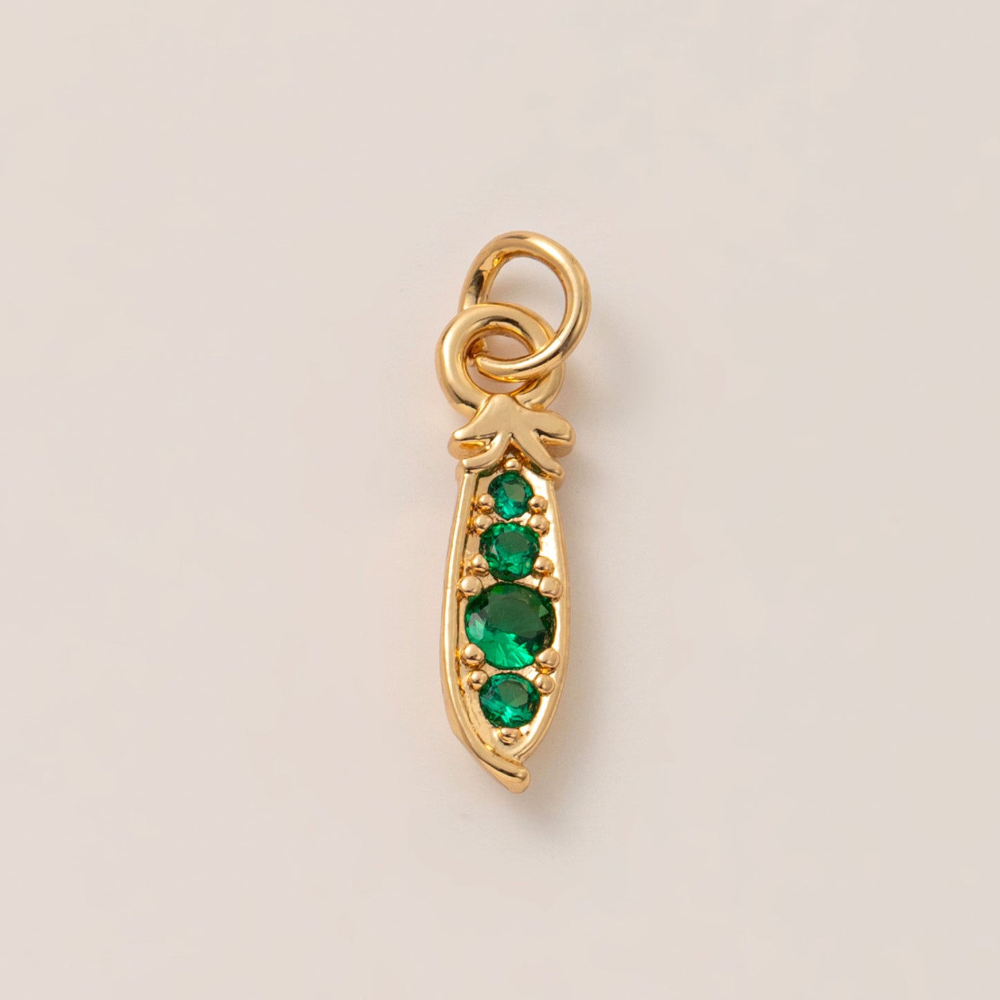 Vintage 18K Gold Plated Titanium Steel Fruit Series Charm Bar for DIY Necklace