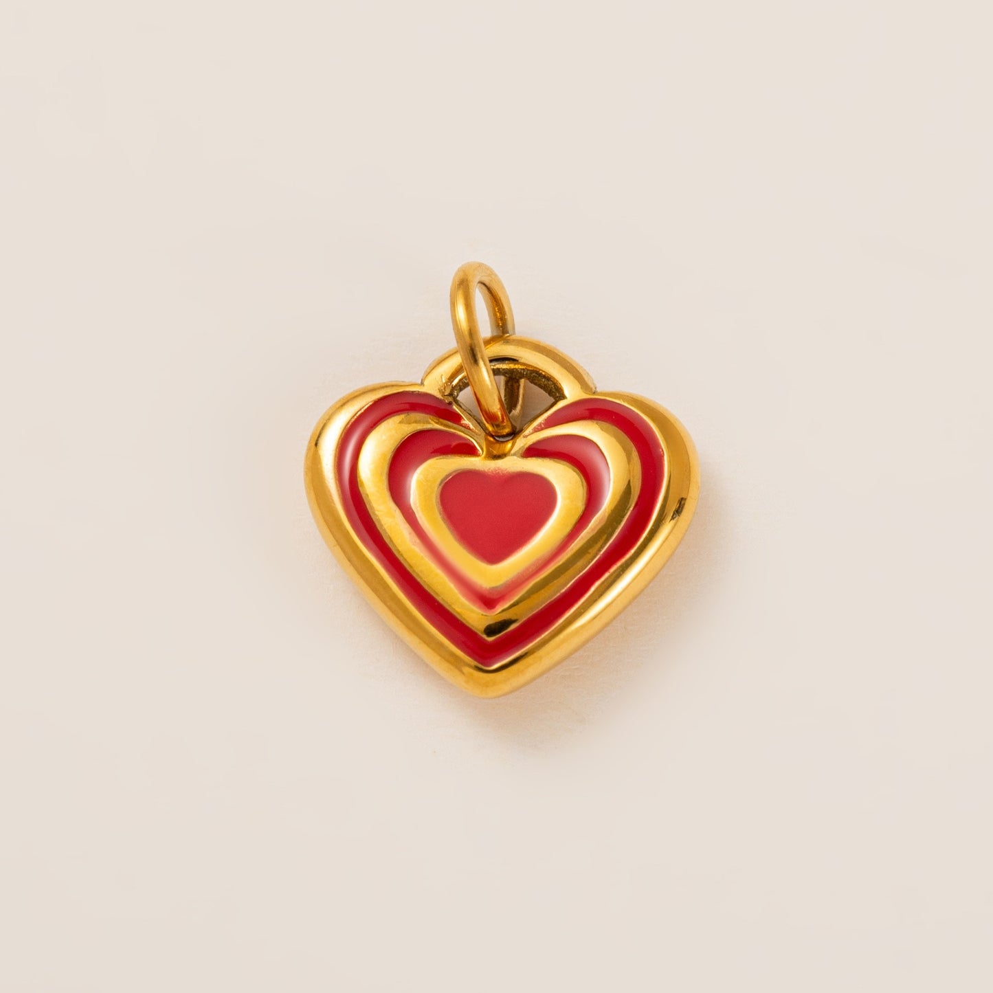 Vintage Stainless Steel Plated Heart Teardrop Shoe Charm Accessory