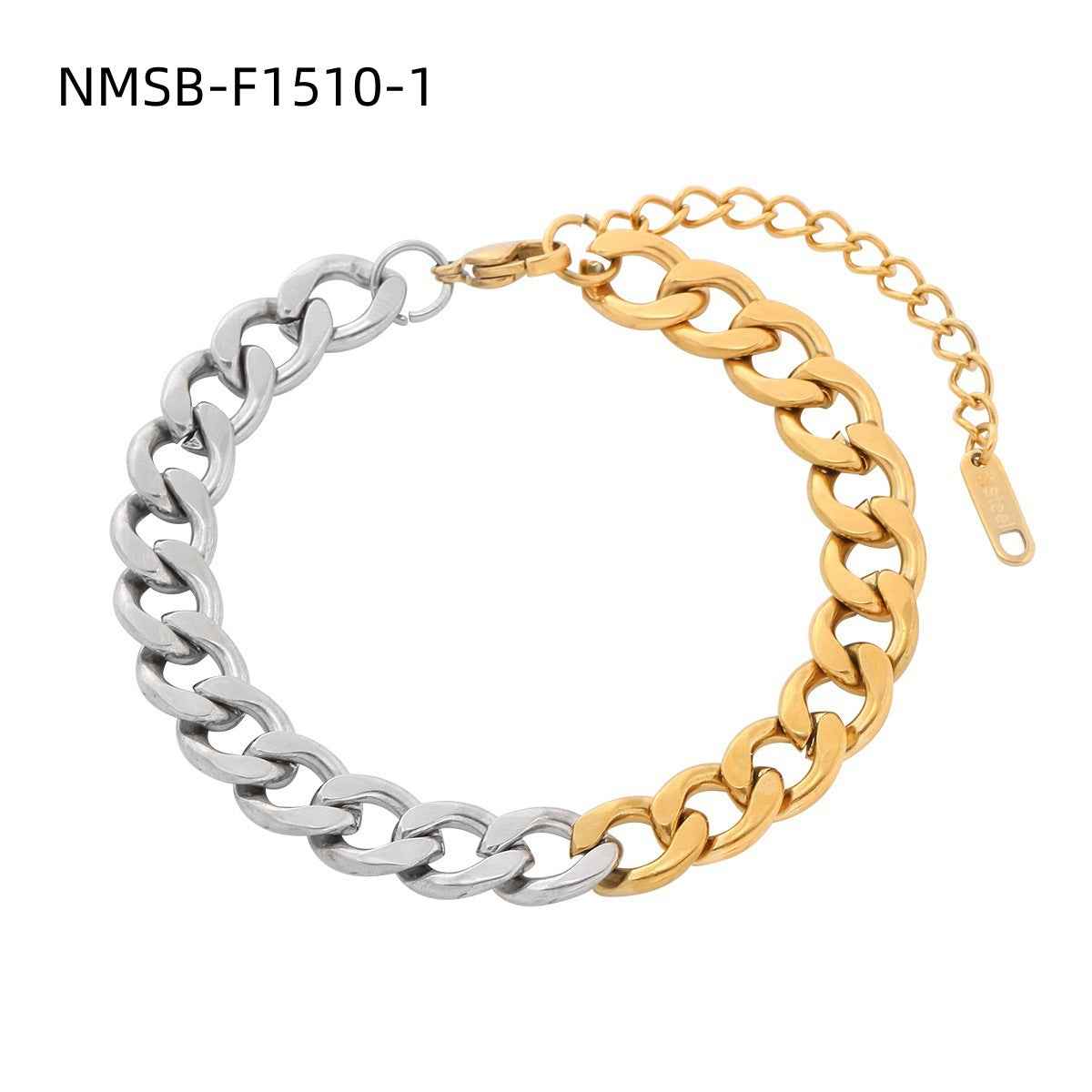 Fashionable Minimalist Geometric Stainless Steel Bracelet with Plated Finish for Women
