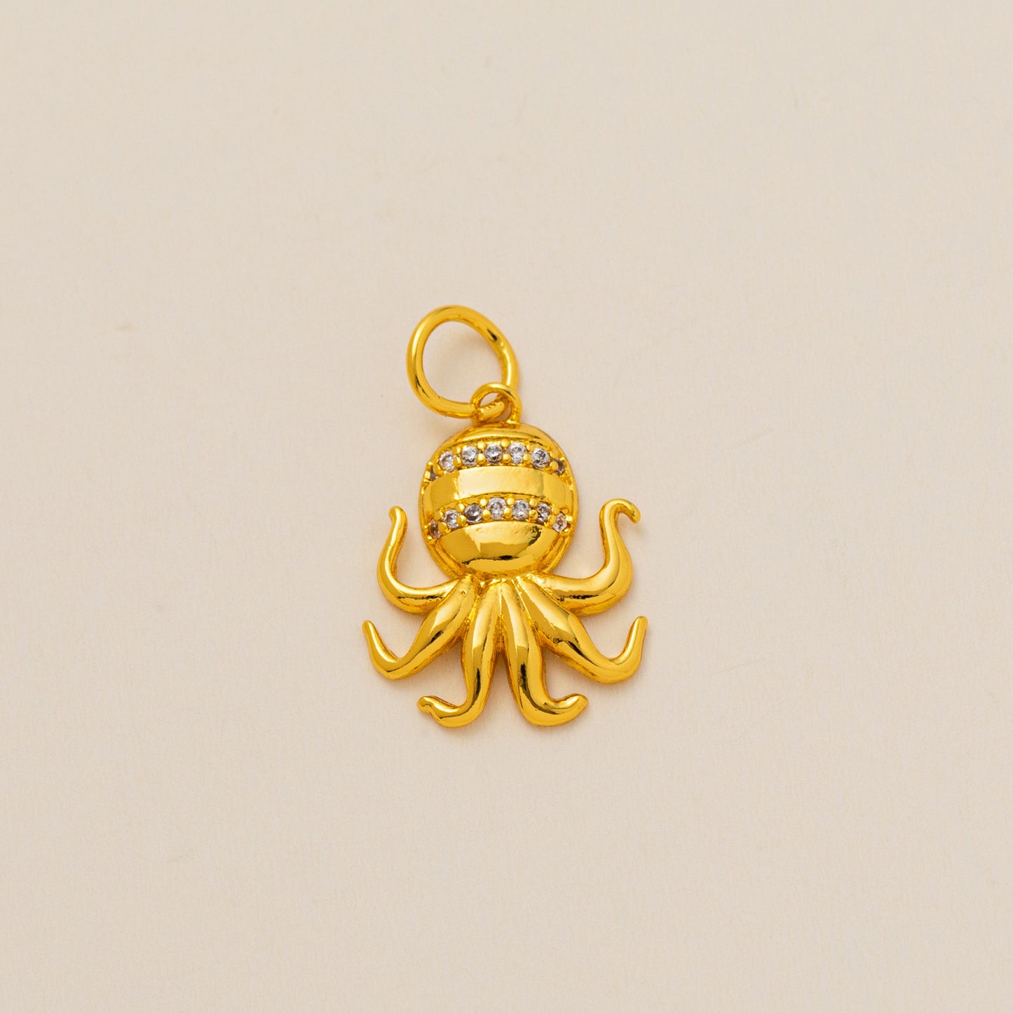 Minimalist Brass Plated Starfish Octopus Turtle Crab Conch Lobster Pendant Necklace with Pearl