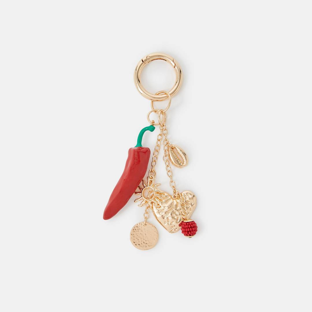 Vintage Minimalist Heart Teardrop Geometric Plated Alloy Bag Charm