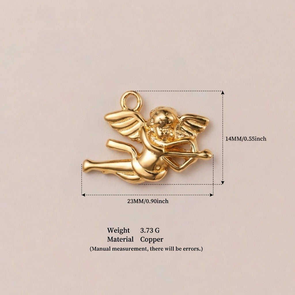 Vintage PVD 18K Gold Plated Stainless Steel Animal Charm Bar
