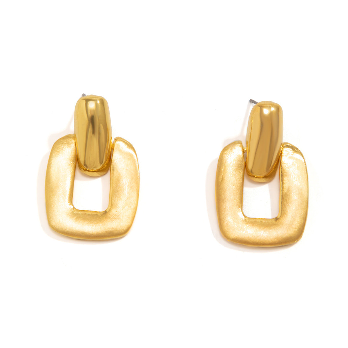 Vintage Geometric Alloy Plated Earrings for Women