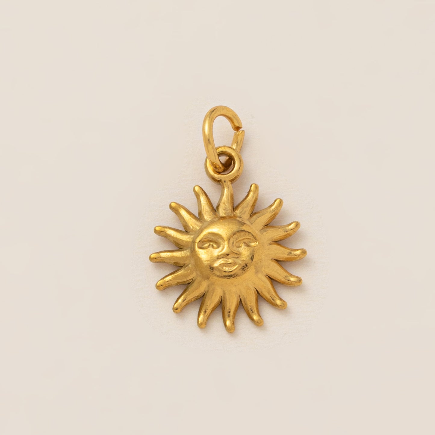 Minimalist 18K Gold Plated Round Square Geometric Stainless Steel Pendant Necklace