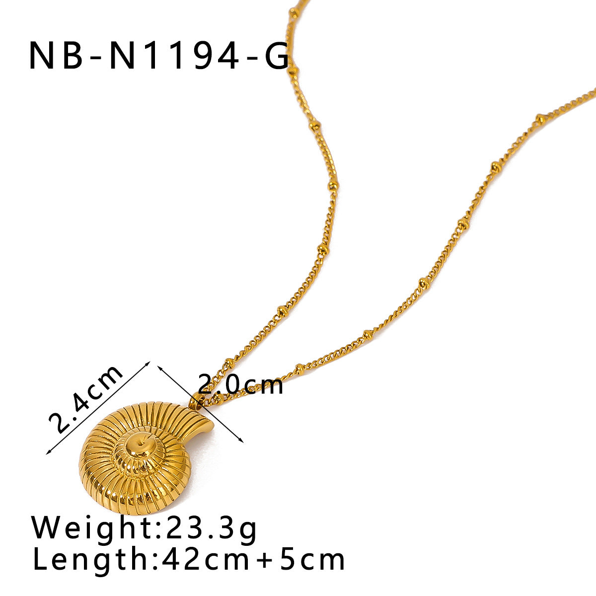 Minimalist Seashell-Shaped Titanium Steel Pendant Necklace Set with Rhinestone Inlay and Pearl Accents on O-Chain