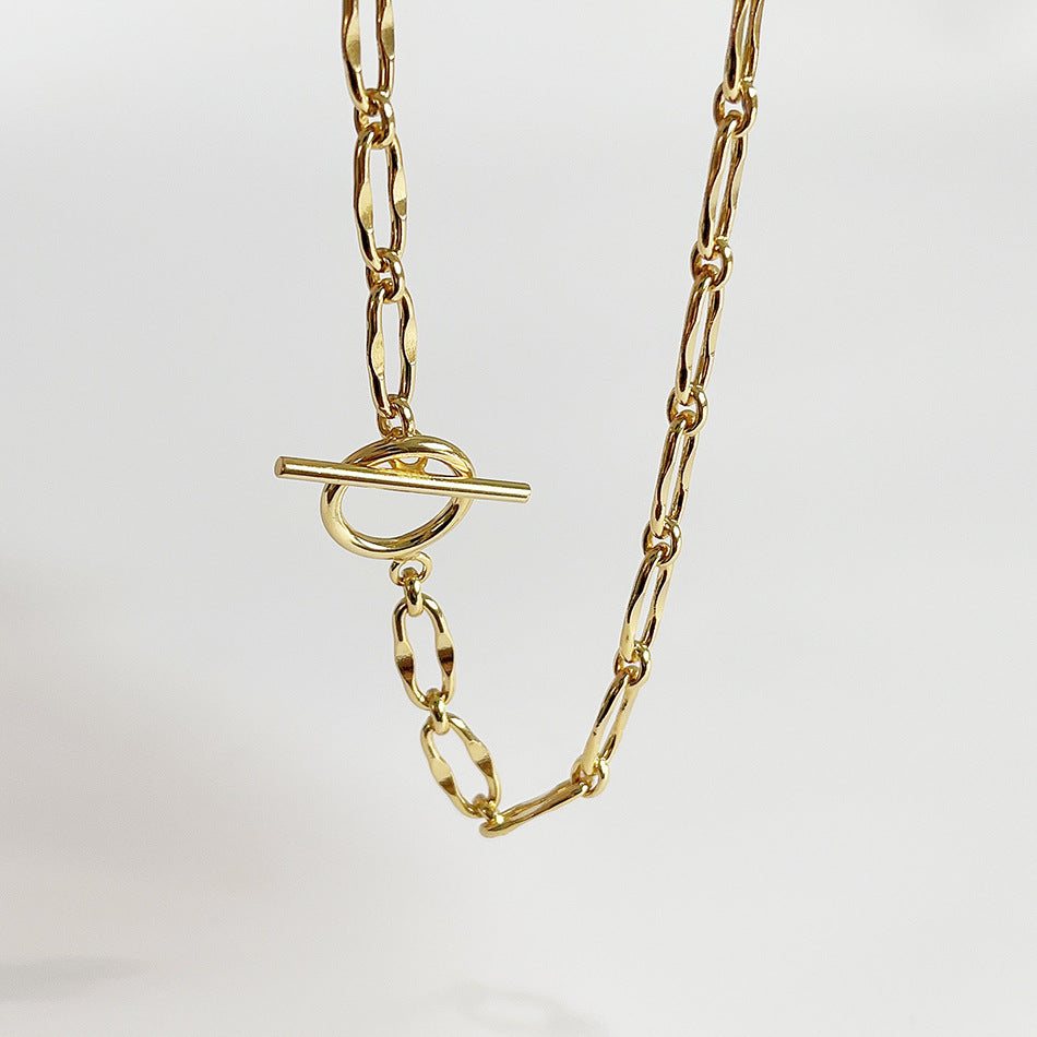 Vintage Minimalist 925 Sterling Silver Geometric Braided Necklace for Women