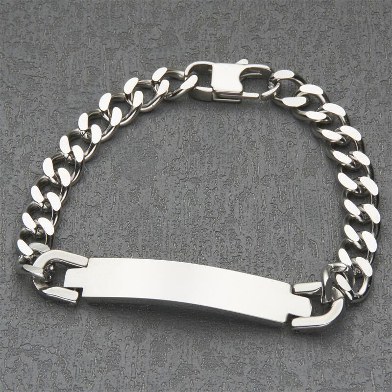 Minimalist Geometric Stainless Steel Bracelet for Men with Polished Finish Fashion Jewelry Gift