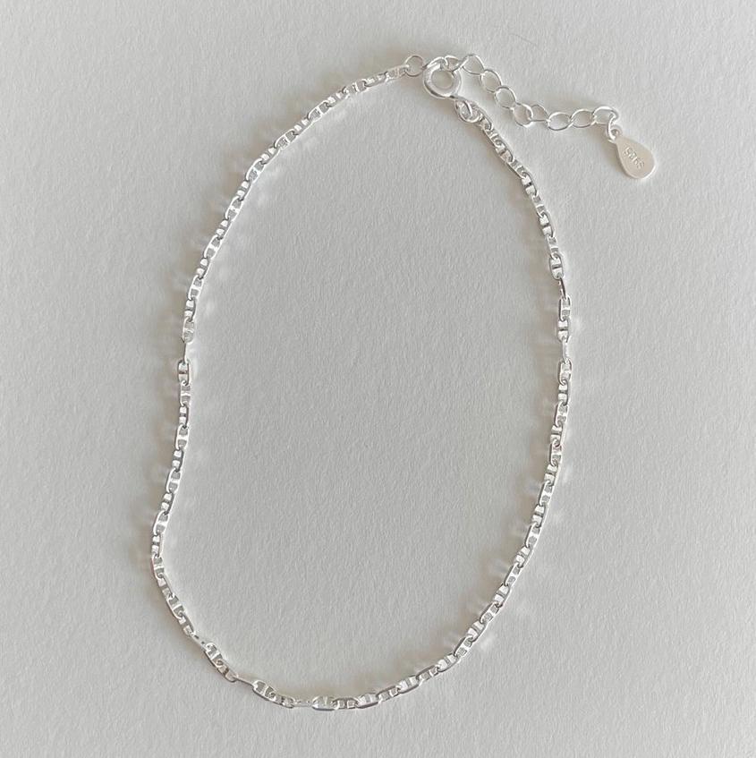 Cavigliera da donna in argento sterling S925 a forma di stella minimalista con finitura placcata