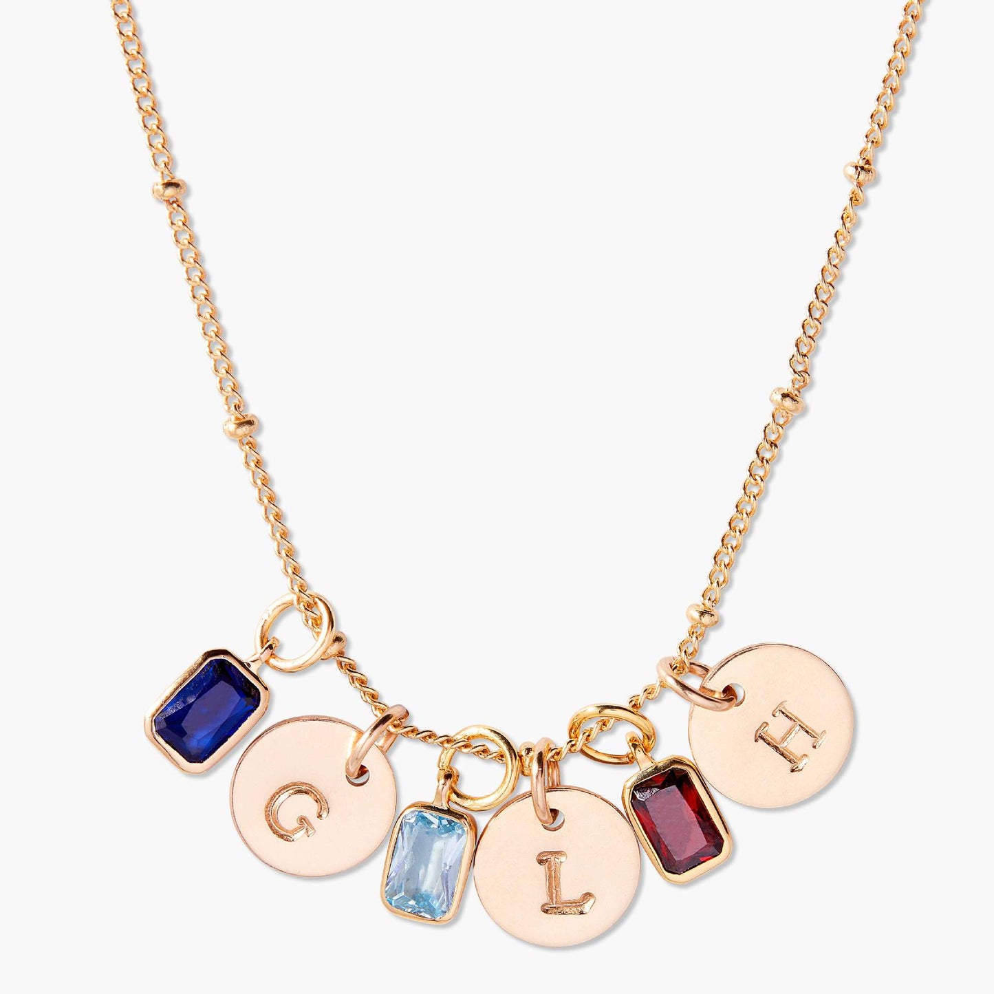 Minimalist Square Geometric Stainless Steel PVD Gold Plated Charm Bar Necklace for Unisex