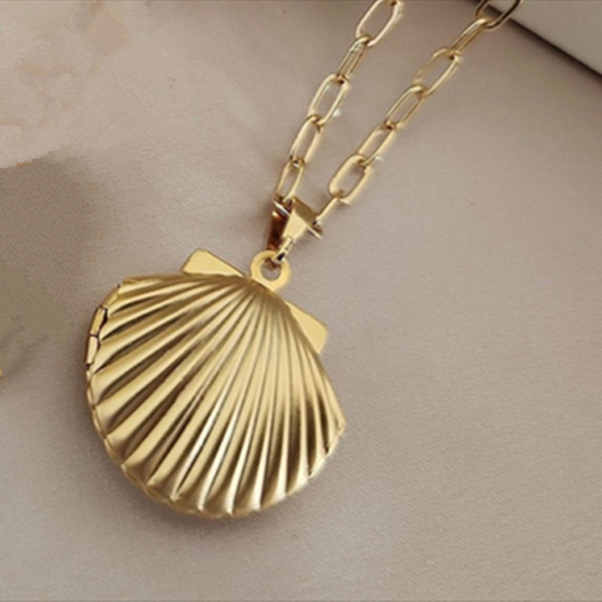 Vintage Style Heart-Shaped Opening Locket Necklace in Stainless Steel with Titanium Steel Pendant and Polished Finish