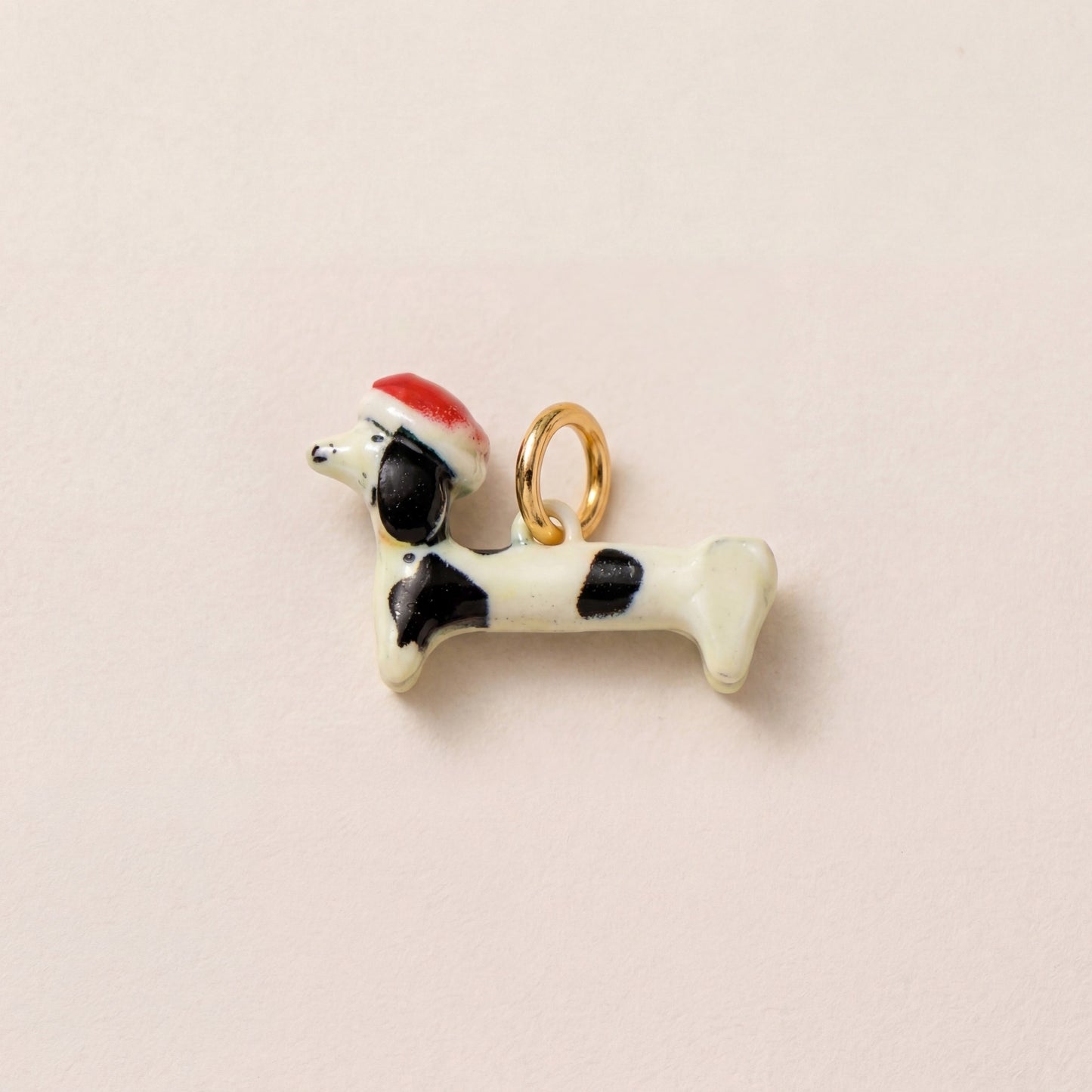 Vintage 18K Gold Plated Brass Animal Mushroom Drip Oil Charm Bar