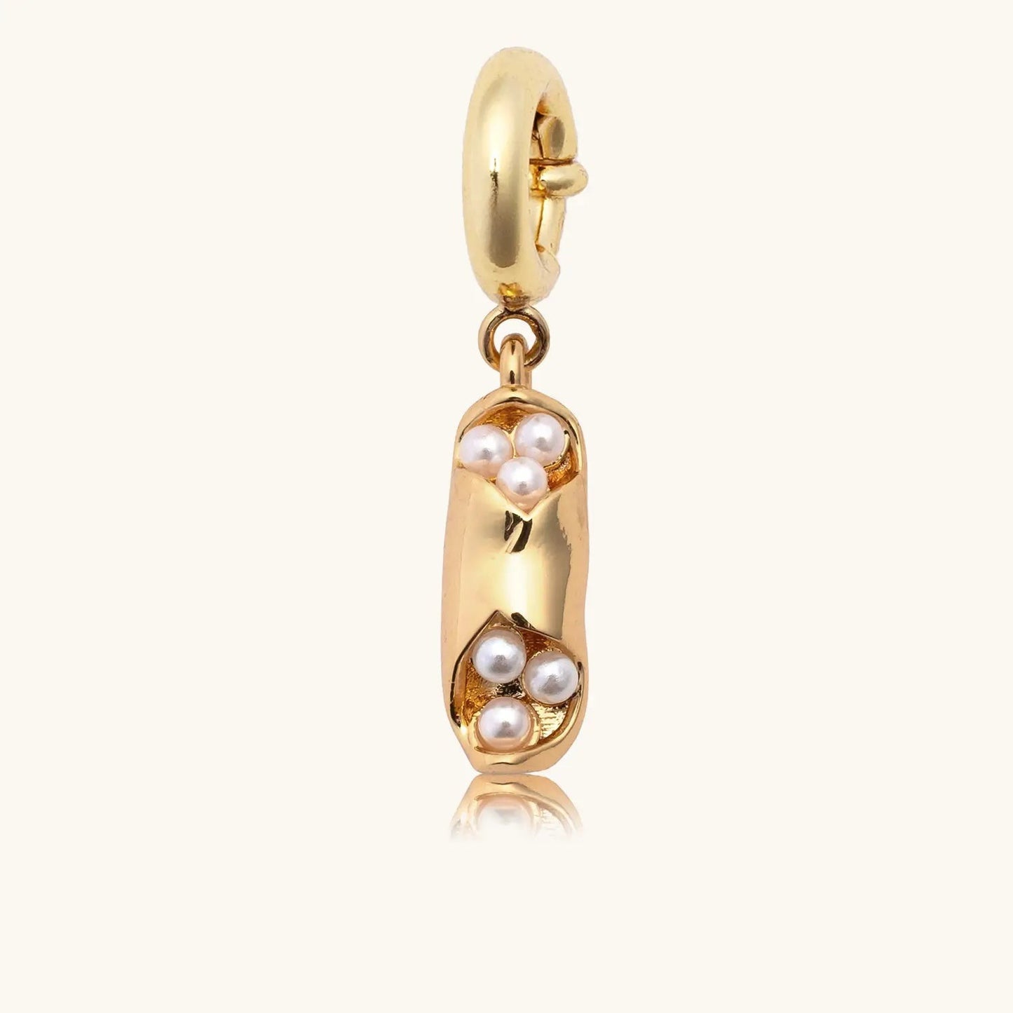 Vintage 18K Gold Plated Stainless Steel Camera Pendant Charm Bar for Women