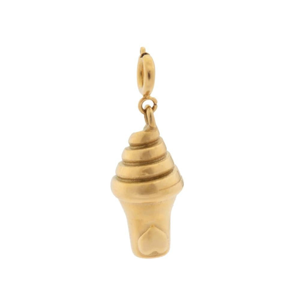 Vintage Geometric Stainless Steel PVD Gold Plated Charm Bar