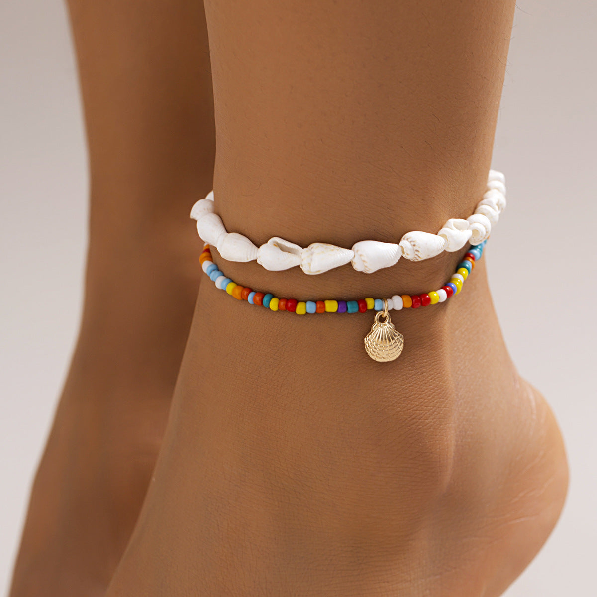 Bohemian Resin Shell Anklet for Women