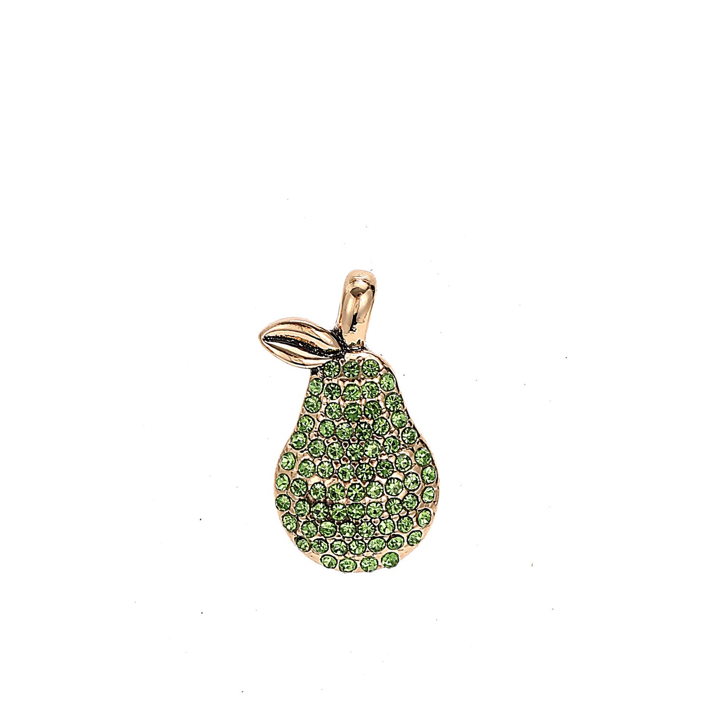 Colorful Cubic Zirconia Watermelon and Elephant Pendant Necklace 18K Gold Plated Alloy Fashion Jewelry for Women