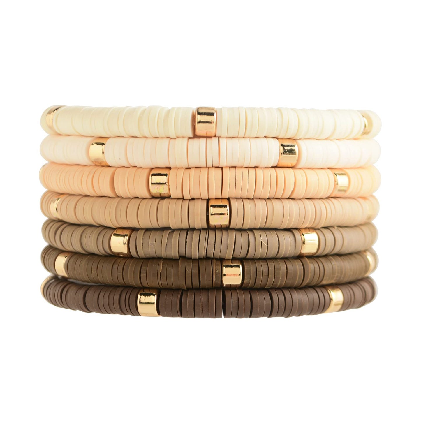 Bohemian Minimalist Geometric Round Resin Bracelet Set for Women