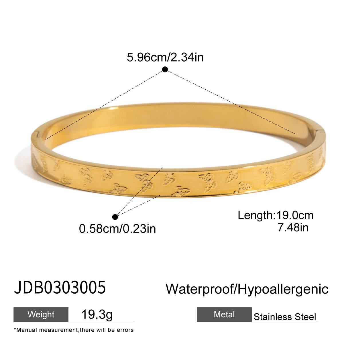 Pulsera Minimalista de Acero Inoxidable con Forma de Fruta, Perlas y Acabado Chapado para Mujer