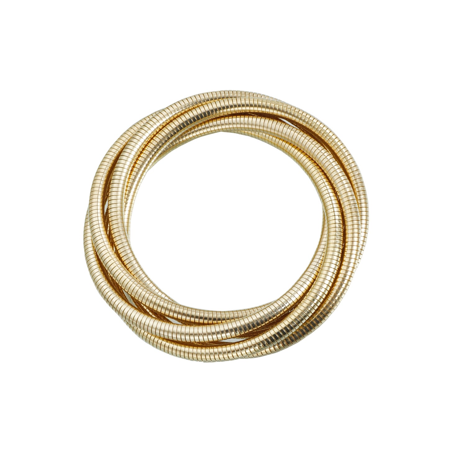 Vintage Streetwear Geometric Iron Plated Snake Chain Multi-Layer Bracelet for Unisex