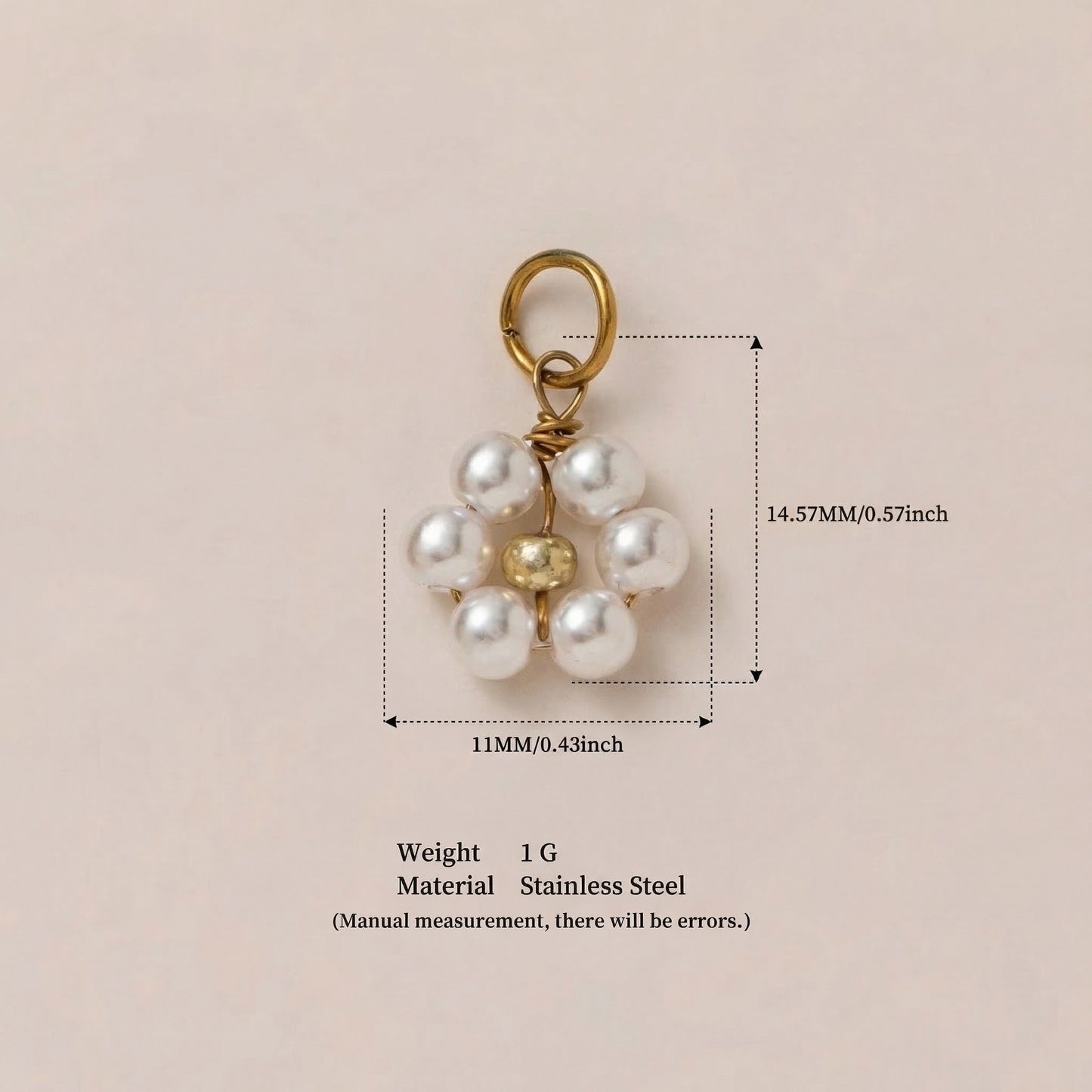 Colgante Vintage de Acero Inoxidable Bañado en Oro de 18K con Dije de Barra para Mujer