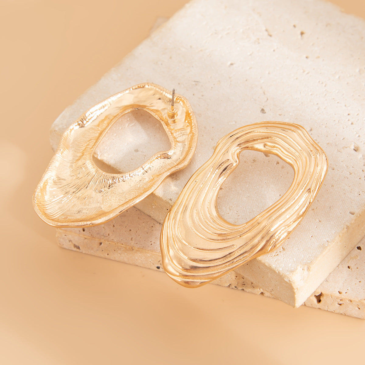 Exaggerated Geometric Zinc Alloy Plated Earrings Set for Women