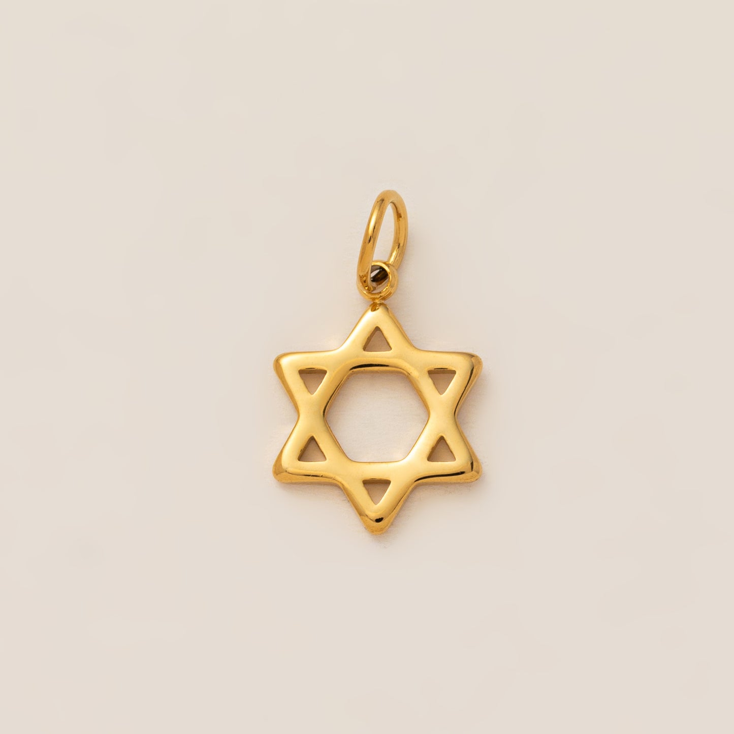 Collana da Bar con Ciondoli Geometrici a Stella e Cuore in Acciaio al Titanio Placcato Oro 18K Vintage Unisex