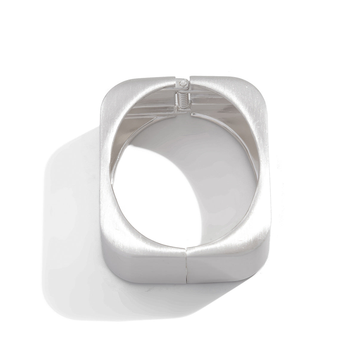 Fashion Geometric Square Plated Zinc Alloy Wide Cuff Bracelet Set