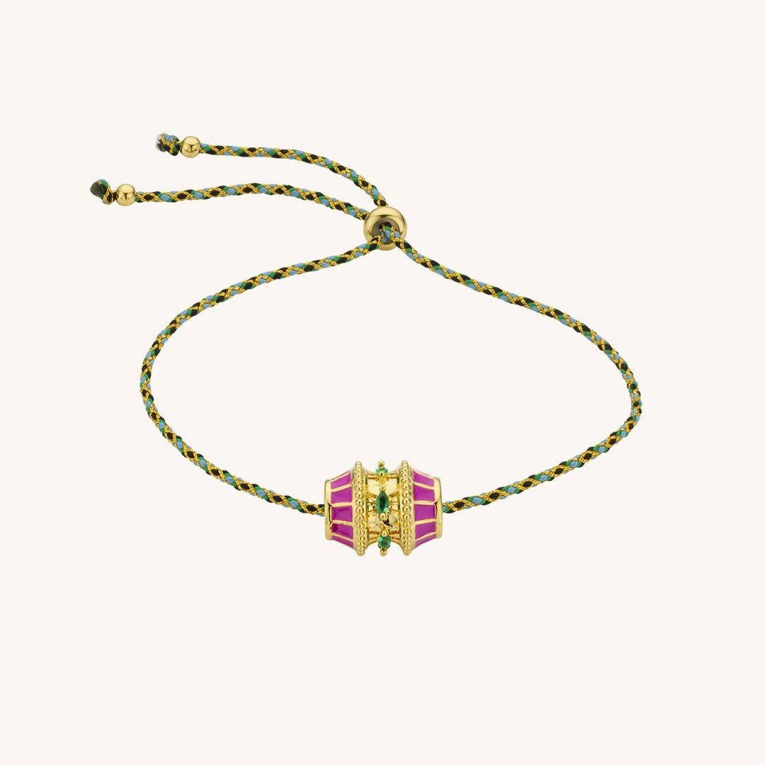 Vintage Geometric Tarot Bracelet with Star Pendant, Gold-Plated Titanium Steel Jewelry for Women and Men