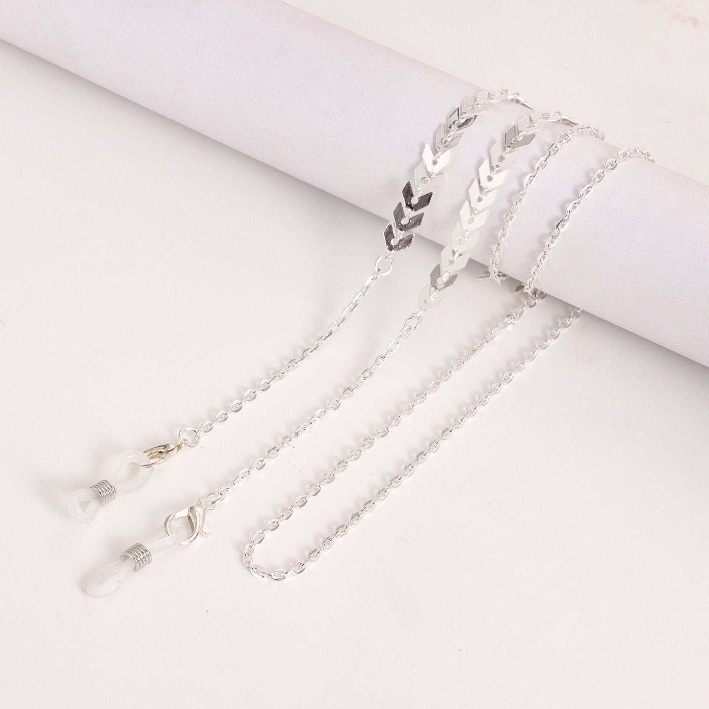 Minimalist Alloy Mask and Eyeglass Chain