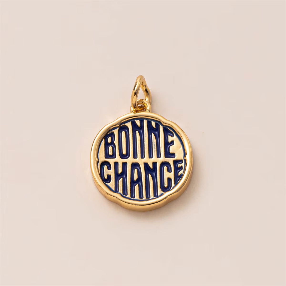 Minimalist Sporty Heart Geometric 18K Gold Plated Brass Pendant Necklace for Unisex