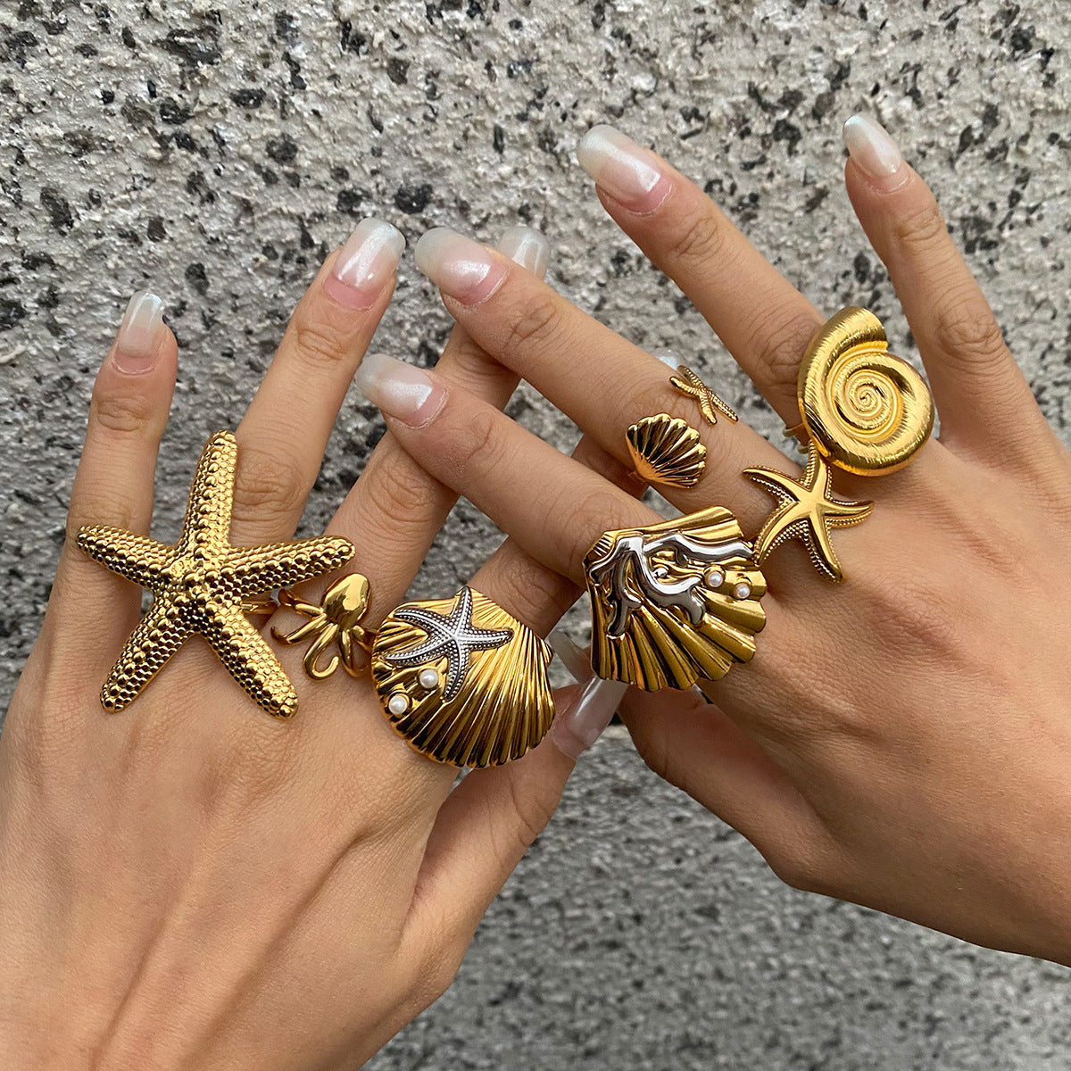 Plated Stainless Steel Titanium Steel Jewelry Set for Women
