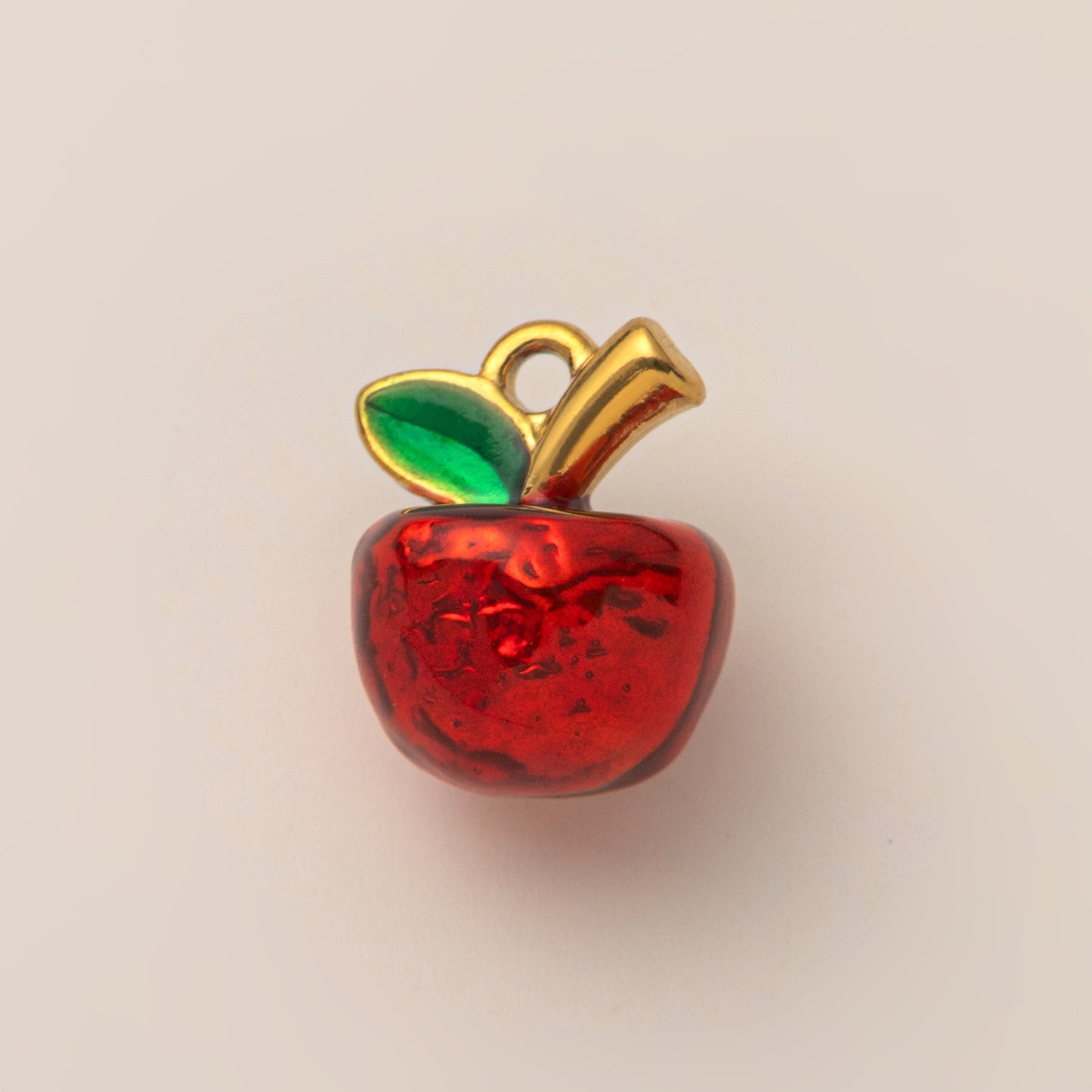 Vintage Stainless Steel PVD Gold Plated Abstract Fruit DIY Charm Bar
