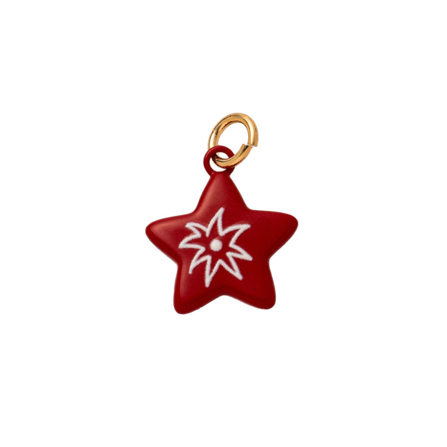 Vintage Gold Plated Brass Star Charm Bar